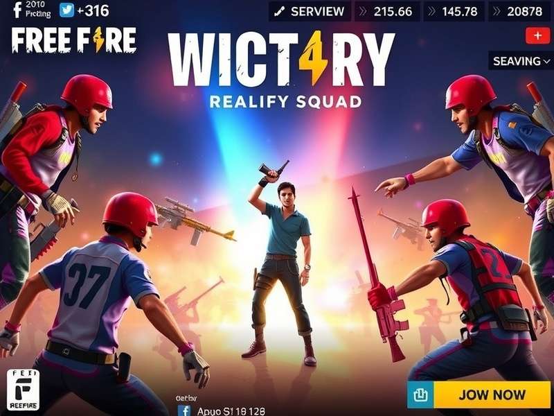 Free Fire Pro Squad Indian Players Celebrating Victory
